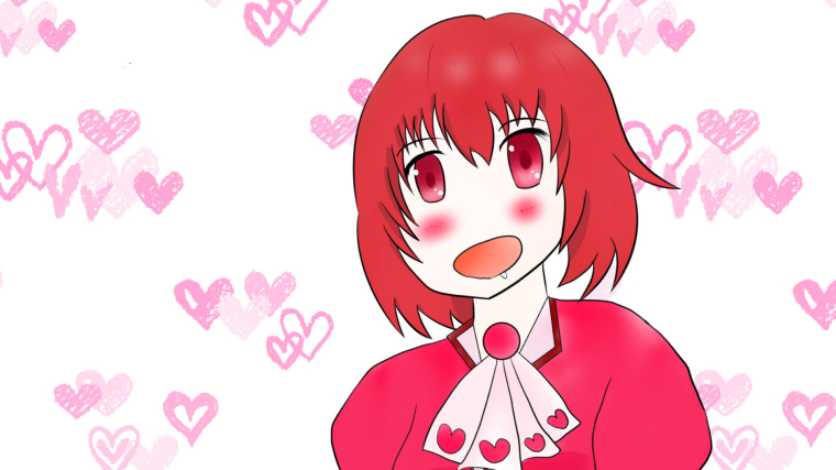 【花騎士イラスト】ご褒美のアイスに大喜びのチェリセちゃん!