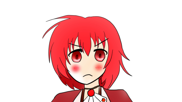 怒って照れているチェリーセージ