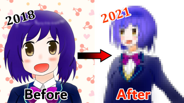 【にじさんじ】2018年に描いたしずりん先輩をリメイクするっ！